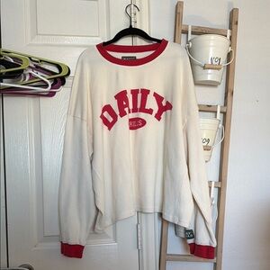 Daily Drills Cream and Red Thermal